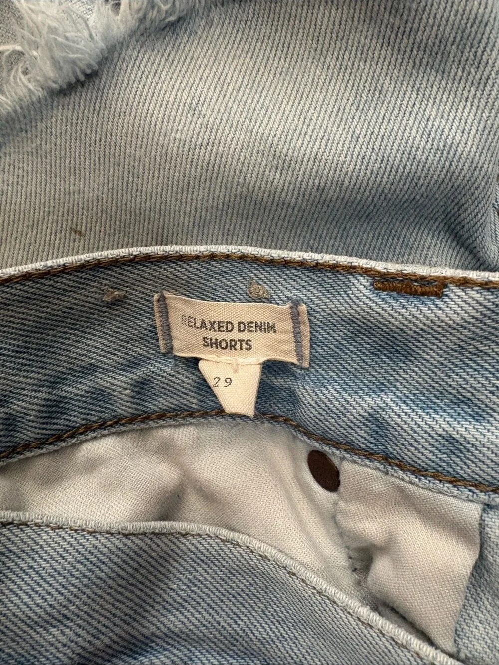 Madewell Relaxed Denim Shorts Cedarcroft Wash Size 29 Mid Rise